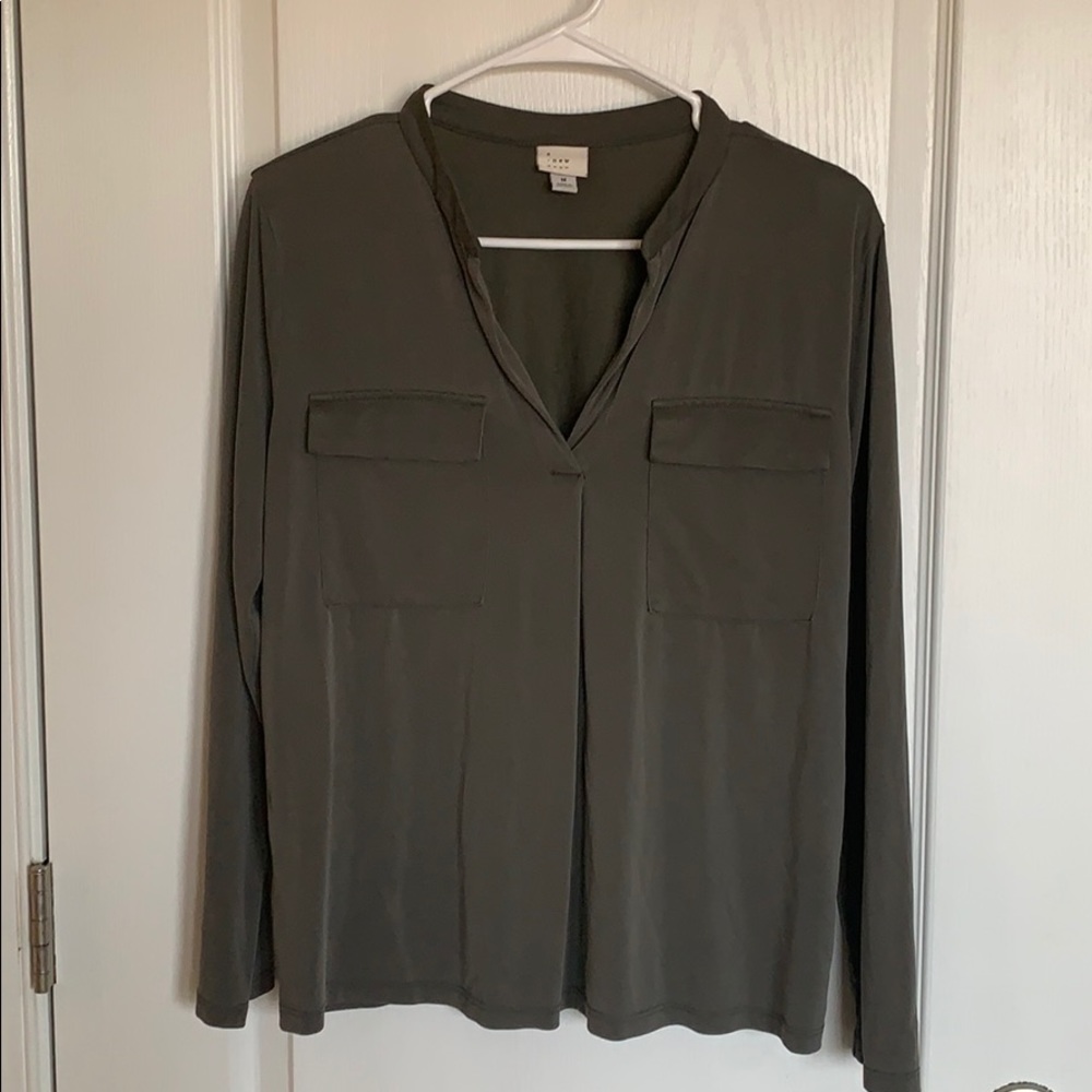 Olive green blouse
